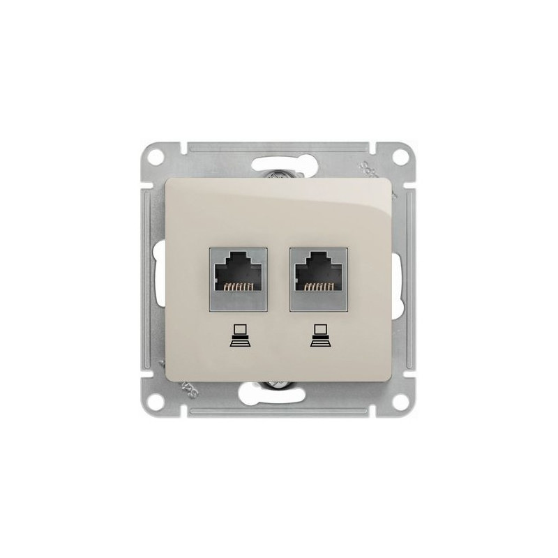 Розетка Schneider Electric Glossa GSL000985KK молочный