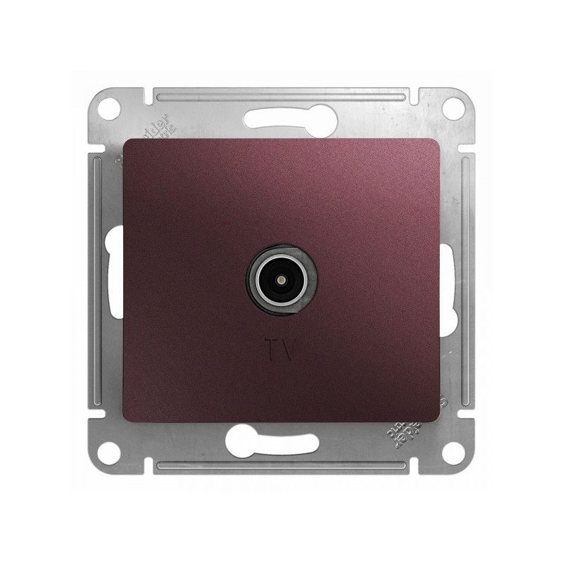 Розетка Schneider Electric Glossa GSL001191 баклажановый