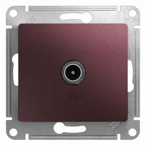 Розетка Schneider Electric Glossa GSL001191 баклажановый
