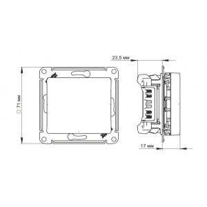Выключатель Schneider Electric Glossa GSL000415 титан схема
