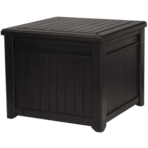 Стол-сундук садовый Keter Cube Wood 208L графит