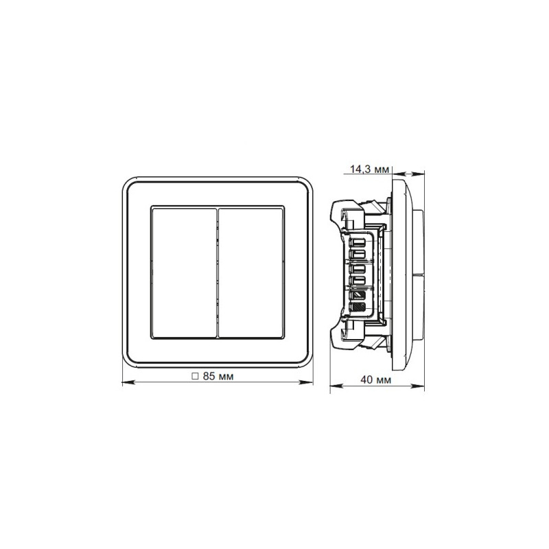 Выключатель Schneider Electric W59 VS610-256-4-86 шампань c[t