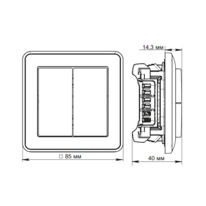 Выключатель Schneider Electric W59 VS610-256-4-86 шампань c[t