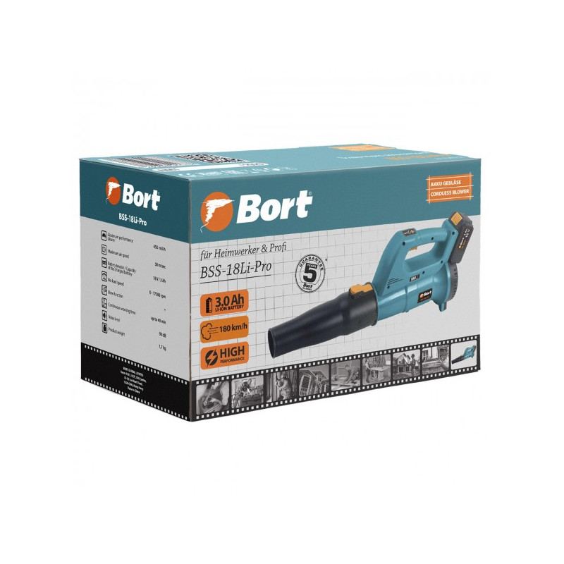 Воздуходувка аккумуляторная Bort BSS-18Li-Pro