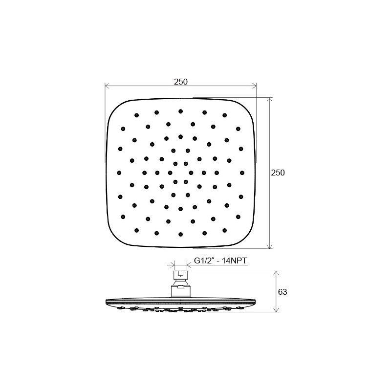 Верхний душ Ravak 983.10 X07P347