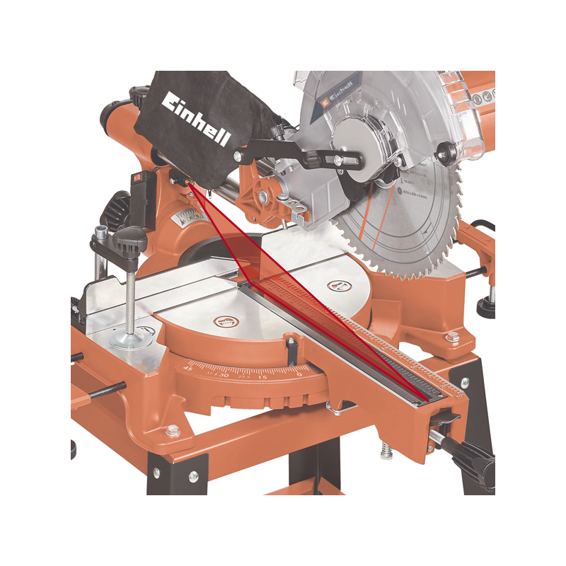 Комбинированная торцовочная пила Einhell TC-SM 2531/2 U угол