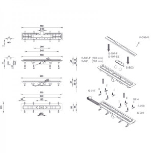 Трап для душа Styron STY-DO-60