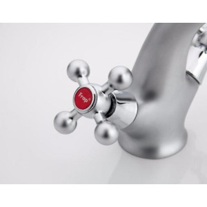 Смеситель Frap F1019-1 матовый хром ручка