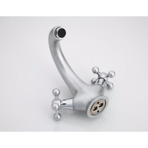 Смеситель Frap F1019-1 матовый хром монтаж