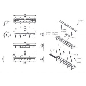 Трап для душа Styron STY-Li-60
