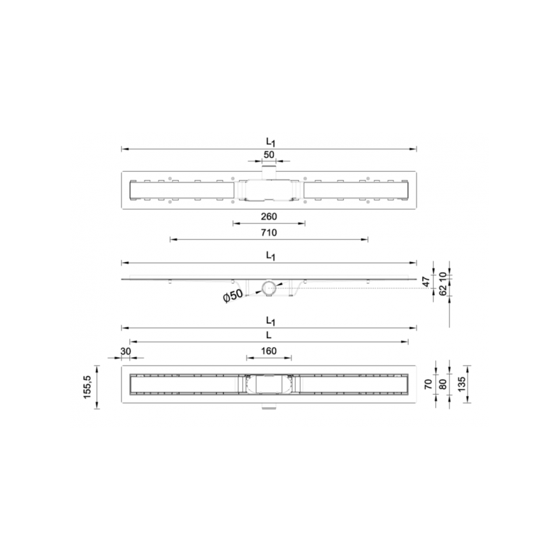 Трап для душа Styron STY-M-90