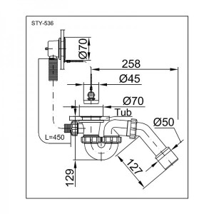 Сифон Styron STY-536