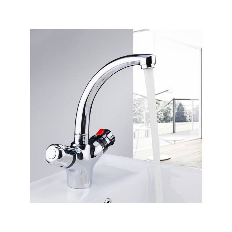 Смеситель Frap F1051 хром на умывальнике