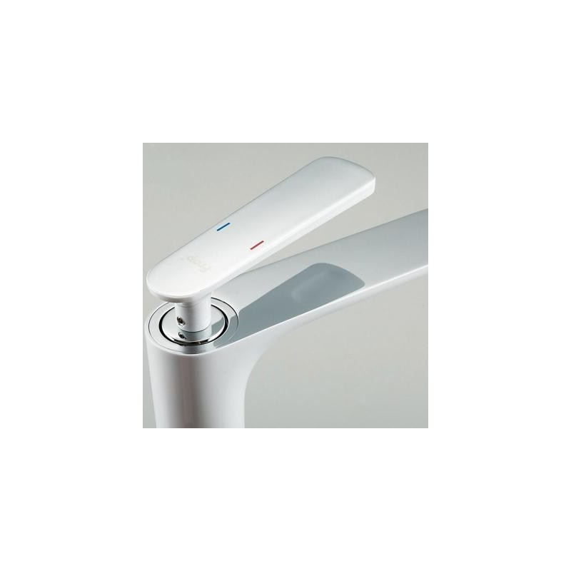 Смеситель Frap F1052-56 белый/хром ручка