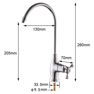 Смеситель Frap F1052-8 хром размеры