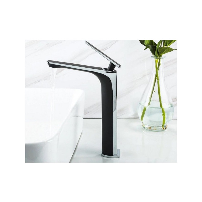 Смеситель Frap F1057-2 черный/хром на столешнице