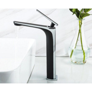 Смеситель Frap F1057-2 черный/хром на столешнице