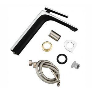 Смеситель Frap F1057-2 черный/хром комплект