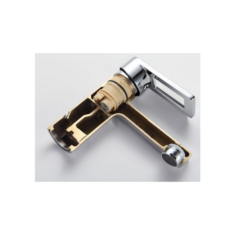 Смеситель Frap F1072 хром в разрезе