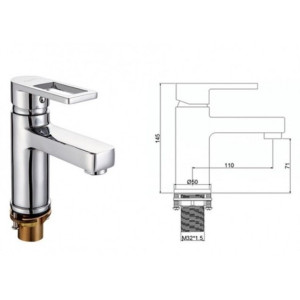 Смеситель Frap F1072 хром размеры