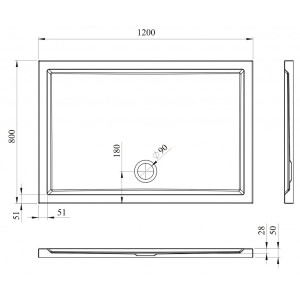 Душевой поддон Lavinia Boho One 120x80 37017120 параметры