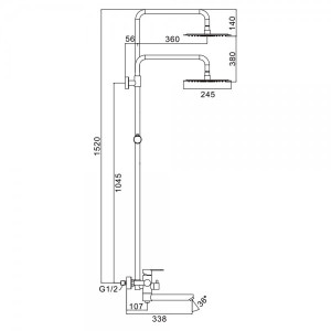 Душевая система Frap F24801-6