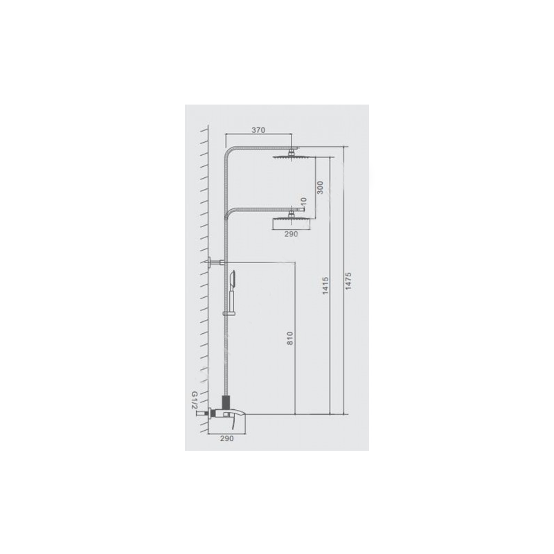 Душевая система Frap F24803