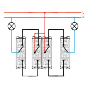 Выключатель Simon 15 1591397-033 алюминий схема подсоединения