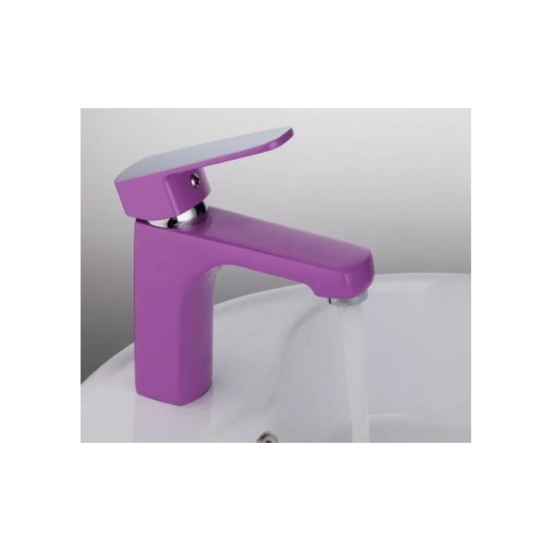 Смеситель Frud R10302 сиреневый на мойке