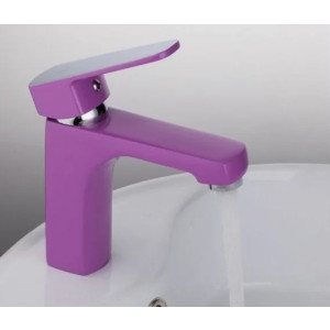 Смеситель Frud R10302 сиреневый на мойке