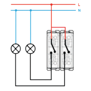 Выключатель Simon 15 1591398-031 слоновая кость схема подключения