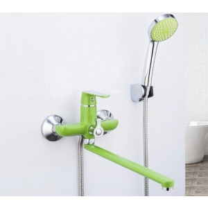 Смеситель Frap F2233 зеленый/хром