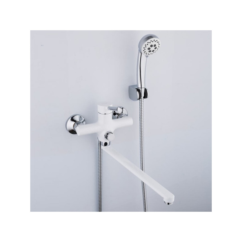 Смеситель Frap F2244-8 белый/хром на стене