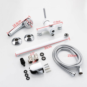 Смеситель Frap F2244-8 белый/хром комплект