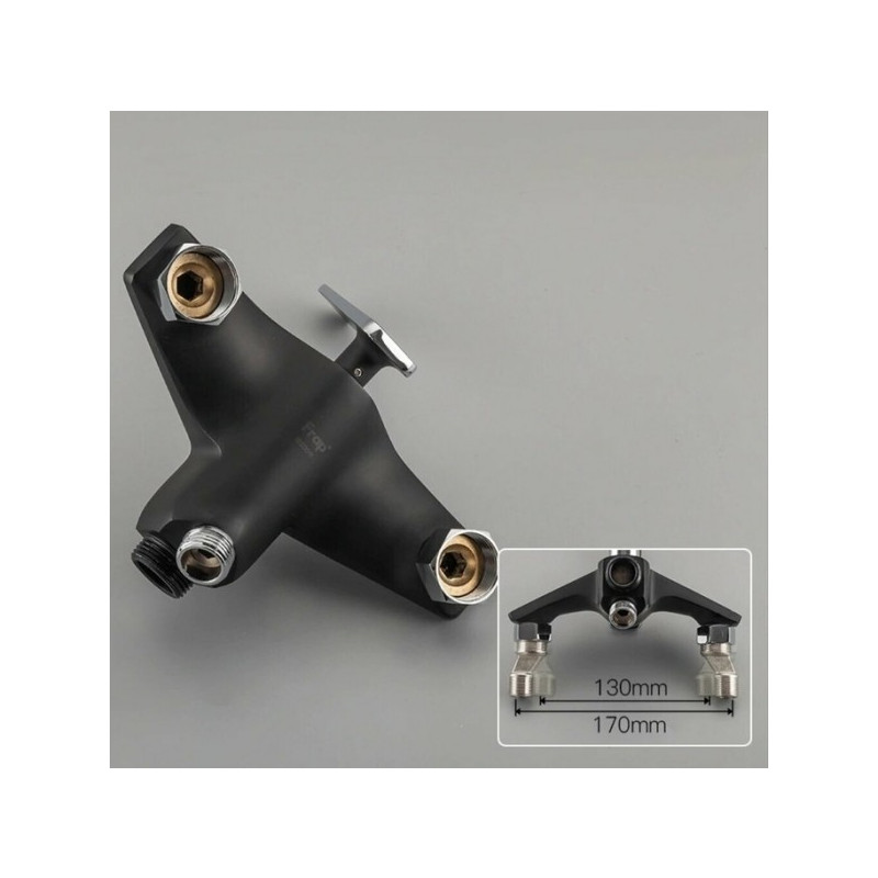 Смеситель Frap F2257 черный/хром крепление