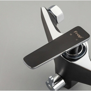 Смеситель Frap F2257 черный/хром джойстик