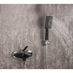 Смеситель Frap F2257 черный/хром на стене