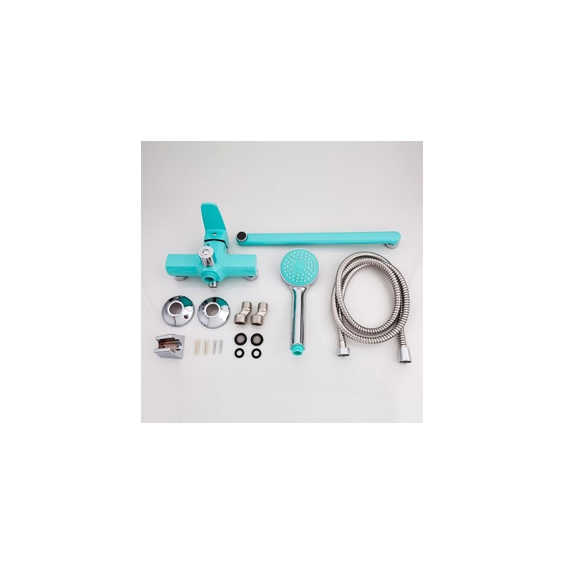 Комплект смесителя Frud R22303 бирюзовый/хром