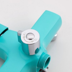 Переключатель между душем и краном смесителя Frud R22303 бирюзовый/хром