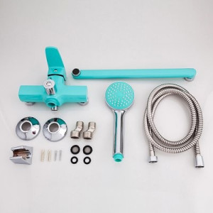 Комплект смесителя Frud R22303 бирюзовый/хром