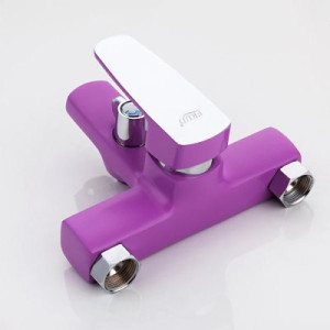 Крепления и рычаг смесителя Frud R32302 сиреневый/хром