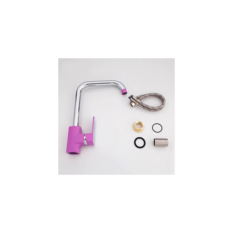 Комплект смесителя Frud R40302 сиреневый/хром