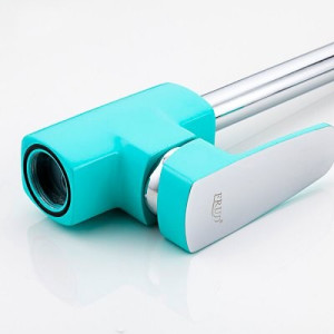 Крепление и рычаг смесителя Frud R40303 бирюзовый/хром