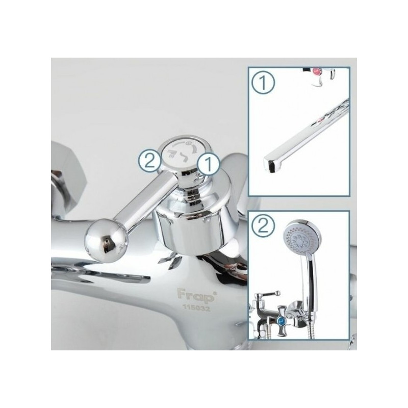 Смеситель Frap F2293 хром переключатель