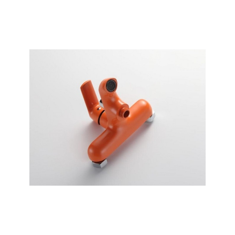 Смеситель Frap F3232 оранжевый/хром крепление