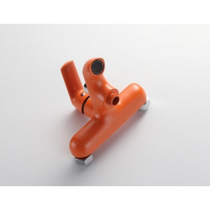 Смеситель Frap F3232 оранжевый/хром крепление