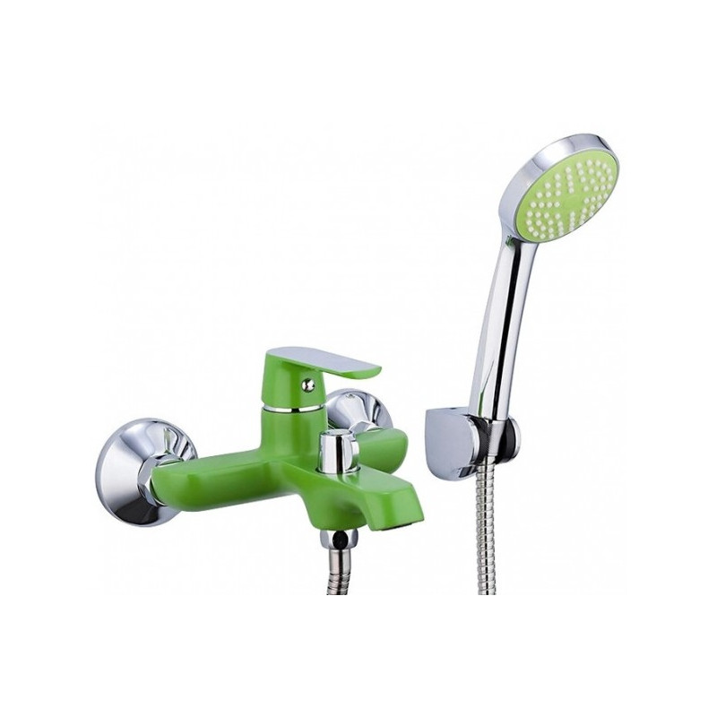 Смеситель Frap F3233 зеленый/хром