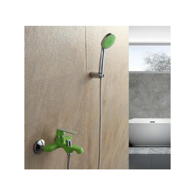 Смеситель Frap F3233 зеленый/хром монтаж