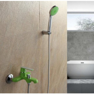 Смеситель Frap F3233 зеленый/хром монтаж