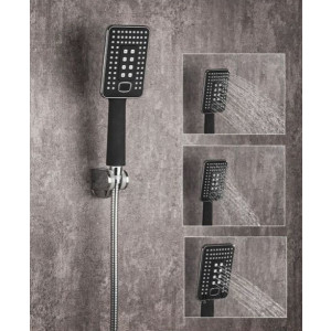 Смеситель Frap F3257 черный/хром душ